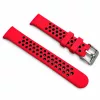 Xiaomi Smart Band 8/9/10-Lélegző szilikon óraszíj/piros-fekete