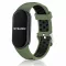 Xiaomi Smart Band 8/9/10-Lélegző szilikon óraszíj/khaki-fekete