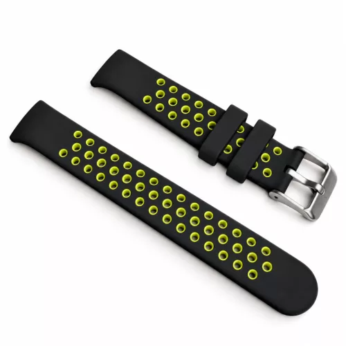 Xiaomi Smart Band 8/9/10-Lélegző szilikon óraszíj/fekete-sárga