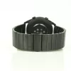 MYBANDZ Nagy láncszemes fém óraszíj / fekete / 22mm