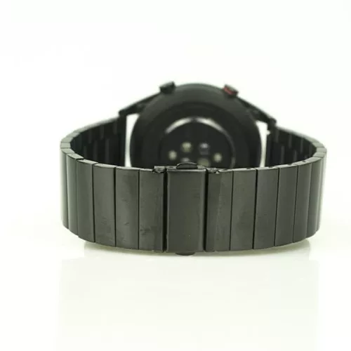 MYBANDZ Nagy láncszemes fém óraszíj / fekete / 22mm
