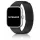 Mybandz Litchi mágneses szilikon óraszíj-fekete (Xiaomi Smart Band 8/9/10 Pro/Xiaomi Redmi Watch 4-5-6)