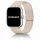 Mybandz Litchi mágneses szilikon óraszíj-bézs (Xiaomi Smart Band 8/9/10 Pro/Xiaomi Redmi Watch 4-5-6)