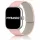 Mybandz Litchi mágneses szilikon óraszíj-púder (Xiaomi Smart Band 8/9/10 Pro/Xiaomi Redmi Watch 4-5-6)