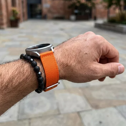 MYBANDZ Szövet óraszíj /narancs/ 18mm