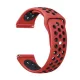MYBANDZ Lélegző szilikon óraszíj / piros-fekete / 20mm