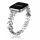 Apple Watch Crystal Bloom láncszemes fém óraszíj /ezüst/ 40/41/42mm