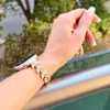 Apple Watch Crystal Bloom láncszemes fém óraszíj /arany/ 40/41/42mm