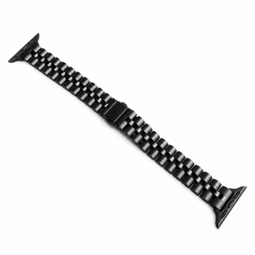 Apple Watch Jubilee láncszemes vékony fém óraszíj /fekete/ 40/41/42mm
