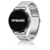 MYBANDZ Klasszikus fém óraszíj rés nélkül - ezüst Samsung Galaxy Watch 4-5-6-7