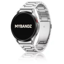   MYBANDZ Klasszikus fém óraszíj rés nélkül - ezüst Samsung Galaxy Watch 4-5-6-7