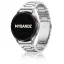 MYBANDZ Klasszikus fém óraszíj rés nélkül - ezüst Samsung Galaxy Watch 4-5-6-7