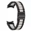MYBANDZ Klasszikus fém óraszíj rés nélkül - fekete-ezüst Samsung Galaxy Watch 4-5-6-7