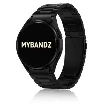   MYBANDZ Klasszikus fém óraszíj rés nélkül - fekete Samsung Galaxy Watch 4-5-6-7