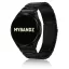 MYBANDZ Klasszikus fém óraszíj rés nélkül - fekete Samsung Galaxy Watch 4-5-6-7