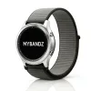 MYBANDZ Tépőzáras rugalmas szövet óraszíj / szürke / 22mm