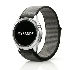   MYBANDZ Tépőzáras rugalmas szövet óraszíj / szürke / 22mm