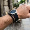 MYBANDZ Sportos szilikon óraszíj - fekete/ 22mm