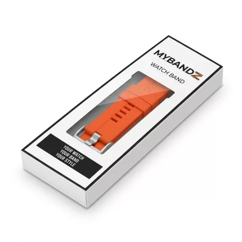 MYBANDZ Sportos szilikon óraszíj - narancs/ 22mm