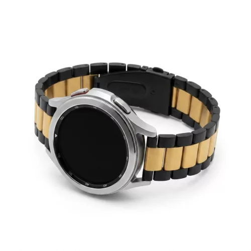 MYBANDZ Klasszikus fém óraszíj /fekete-rosegold/ 22mm