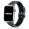 Apple Watch lélegző szilikon óraszíj /zöldeskék-fekete/ 40/41 és 42mm
