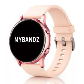 MYBANDZ Szilikon óraszíj fém csattal /púder/ / 20mm