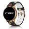 MYBANDZ Szilikon óraszíj rosegold csattal (virágmintás) / 20mm