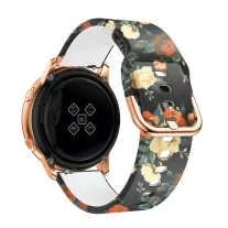   MYBANDZ Szilikon óraszíj rosegold csattal (virágmintás) / 20mm