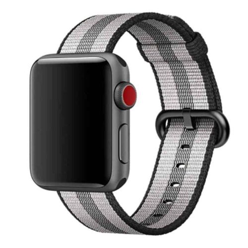 Apple Watch szövet óraszíj /szürke csíkos/ 42/44/45/49 mm