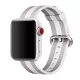 Apple Watch szövet óraszíj /fehér csíkos/ 44/45/46/49 mm