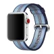 Apple Watch szövet óraszíj /kék csíkos/ 44/45/46/49 mm