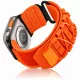 Apple Watch Military tépőzáras szövet óraszíj /narancs/ 44/45/46/49 mm