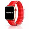 Apple Watch rugalmas szövet óraszíj /piros-fehér/ 40/41 és 42mm