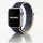 Apple Watch rugalmas szövet óraszíj /kék-sárga/ 44/45/46/49 mm