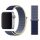 Apple Watch rugalmas szövet óraszíj /kék-sárga/ 42/44/45/49 mm