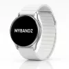 MYBANDZ Mágneses loop bőróraszíj /fehér/ / 20mm