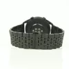 MYBANDZ Pearlmaster láncszemes fém óraszíj / fekete / 22mm