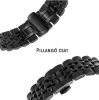 MYBANDZ Pearlmaster láncszemes fém óraszíj / fekete / 22mm