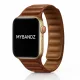 Apple Watch két részes mágneses bőróraszíj /barna/ 40/41 és 42mm