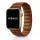 Apple Watch két részes mágneses bőróraszíj /barna/ 44/45/46/49 mm