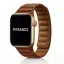 Apple Watch két részes mágneses bőróraszíj /barna/ 44/45/46/49 mm