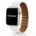 Apple Watch két részes mágneses bőróraszíj /fehér/ 44/45/46/49 mm