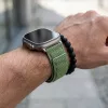 Apple Watch két részes mágneses szövet pánt /zöld/ 40/41/42 mm