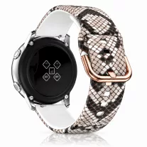   MYBANDZ Mintás szilikon óraszíj fém csattal /kígyóbőr/ 22mm