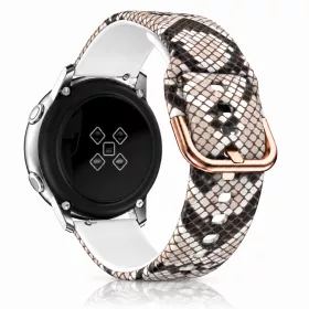   MYBANDZ Mintás szilikon óraszíj fém csattal /kígyóbőr/ 22mm
