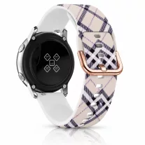   MYBANDZ Mintás szilikon óraszíj fém csattal /Burberry/ 22mm