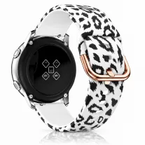   MYBANDZ Mintás szilikon óraszíj fém csattal /hópárduc/ 22mm
