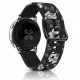 MYBANDZ Mintás szilikon óraszíj fém csattal /blackflower/ 22mm