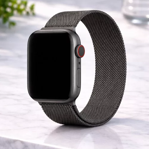 Apple Watch milánói fém óraszíj /antracitszürke/ 44/45/46/49 mm