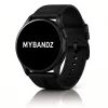 MYBANDZ Olasz prémium bőróraszíj / fekete / 22mm